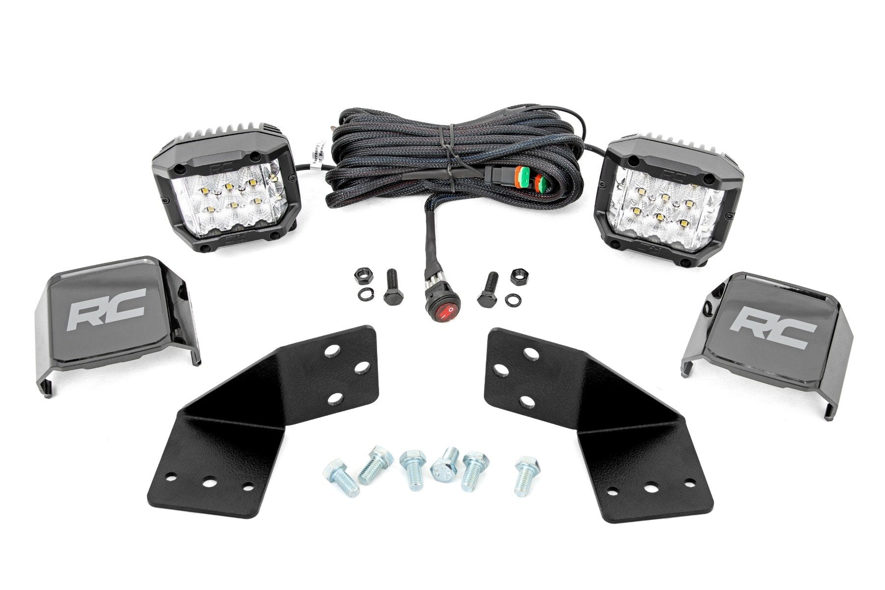 Rough Country LED Light Kit Rear Mount 3" Chrome Wide Angle CFMOTO UFORCE 1000 96113
