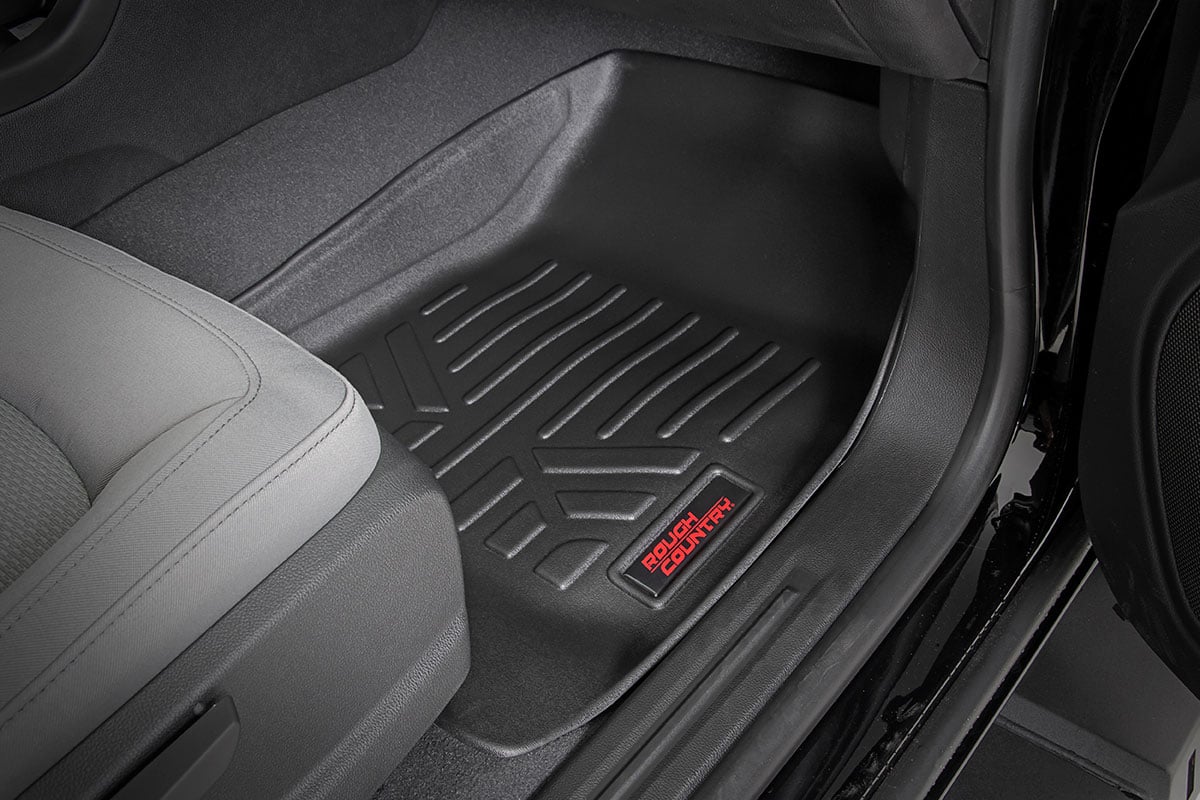 Rough Country HD Floor Mats [F/R]-15-20 Chevy Colorado/GMC Canyon Crew Cab M-21513