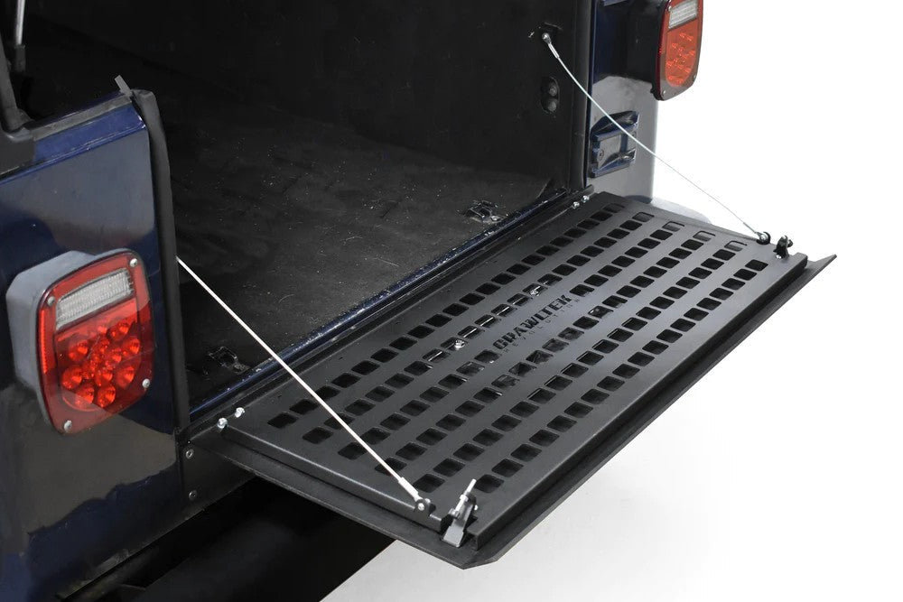 Drop Down Tailgate with Molle Rack | Jeep Wrangler YJ/TJ -1