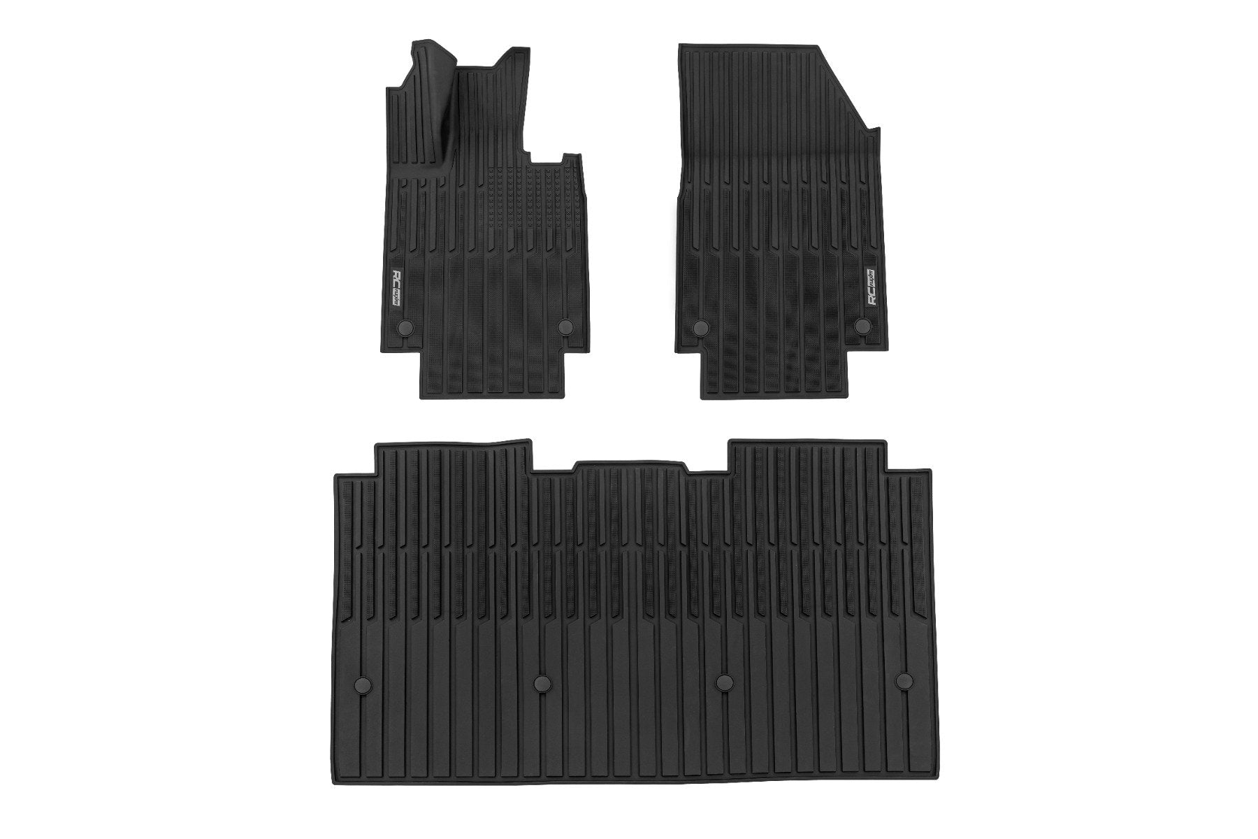 Rough Country Flex-Fit Floor Mats | FR & RR | for Tesla Cybertruck (2024) FF-71502