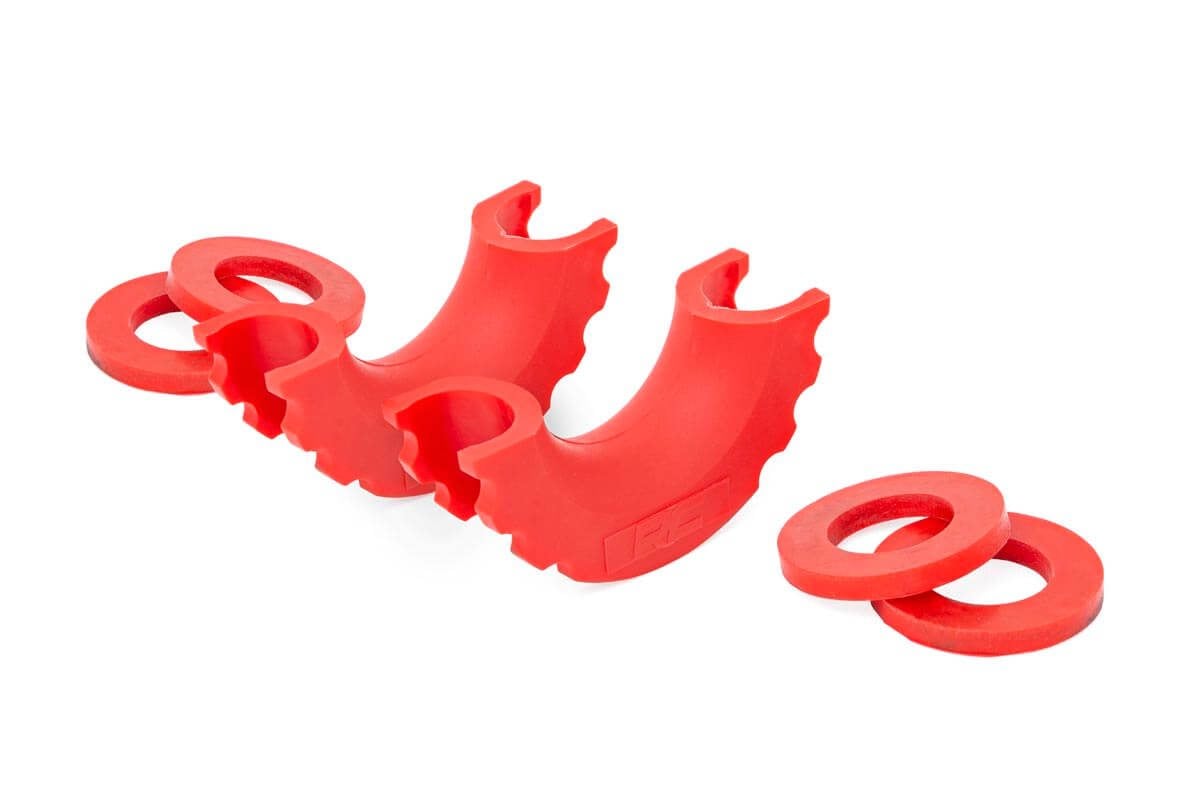 Rough Country D-Ring Isolator Kit Pair Red - RS102