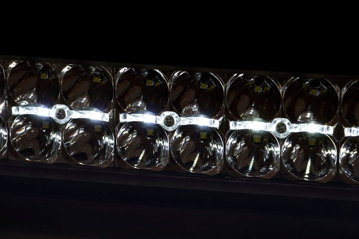 Rough Country 30"Curved Cree LED Light Bar-Dual Row Chrome Series Cool White DRL 72930D