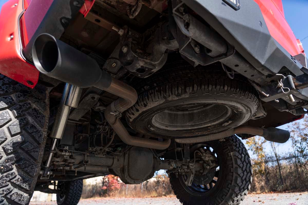 Rough Country Dual Cat-Back Exhaust System w/Black Tips 15-20 F-150 96006