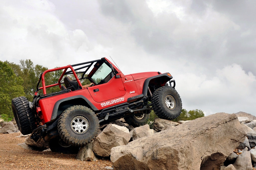 Rough Country 4" Lift Kit Long Arm M1 for Jeep Wrangler TJ 4WD 1997-2006 -2