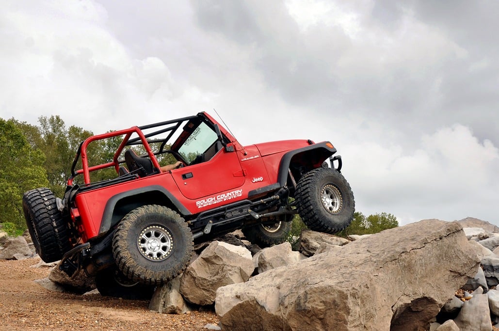 Rough Country 4" Lift Kit Long Arm V2 for Jeep Wrangler TJ 4WD 1997-2006 -2