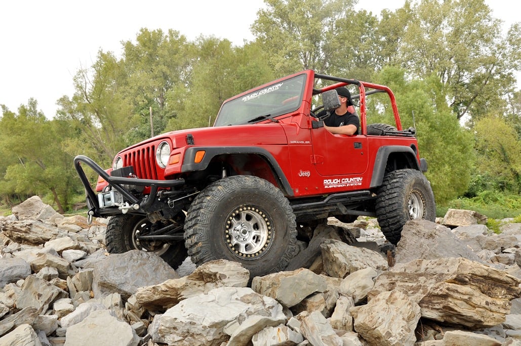 Rough Country 4" Lift Kit Long Arm V2 for Jeep Wrangler TJ 4WD 1997-2006 -3