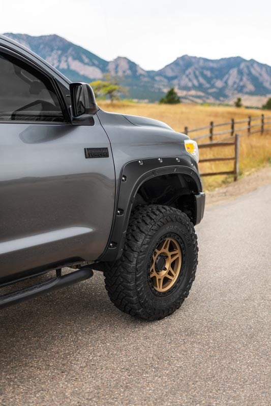 Rough Country Defender Fender Flares 4U3 Sunset Bronze for Toyota Tundra 14-21 A-T11411-4U3