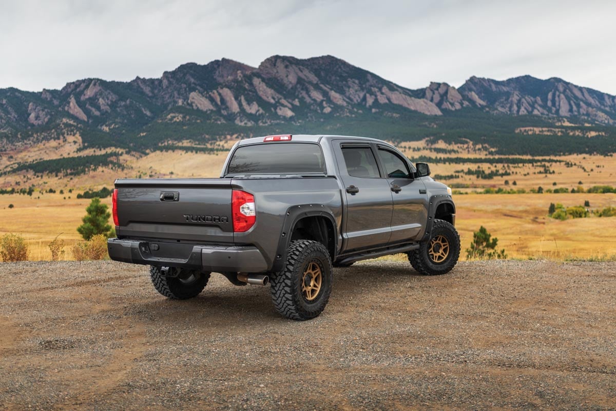 Rough Country Defender Fender Flares 3R3 Barcelona Red for Toyota Tundra 14-21 A-T11411-3R3