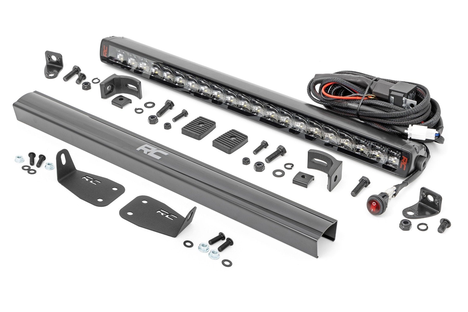 Rough Country LED Light Bumper Mount 20" Single Row Ford Bronco Sport 21-23 82036