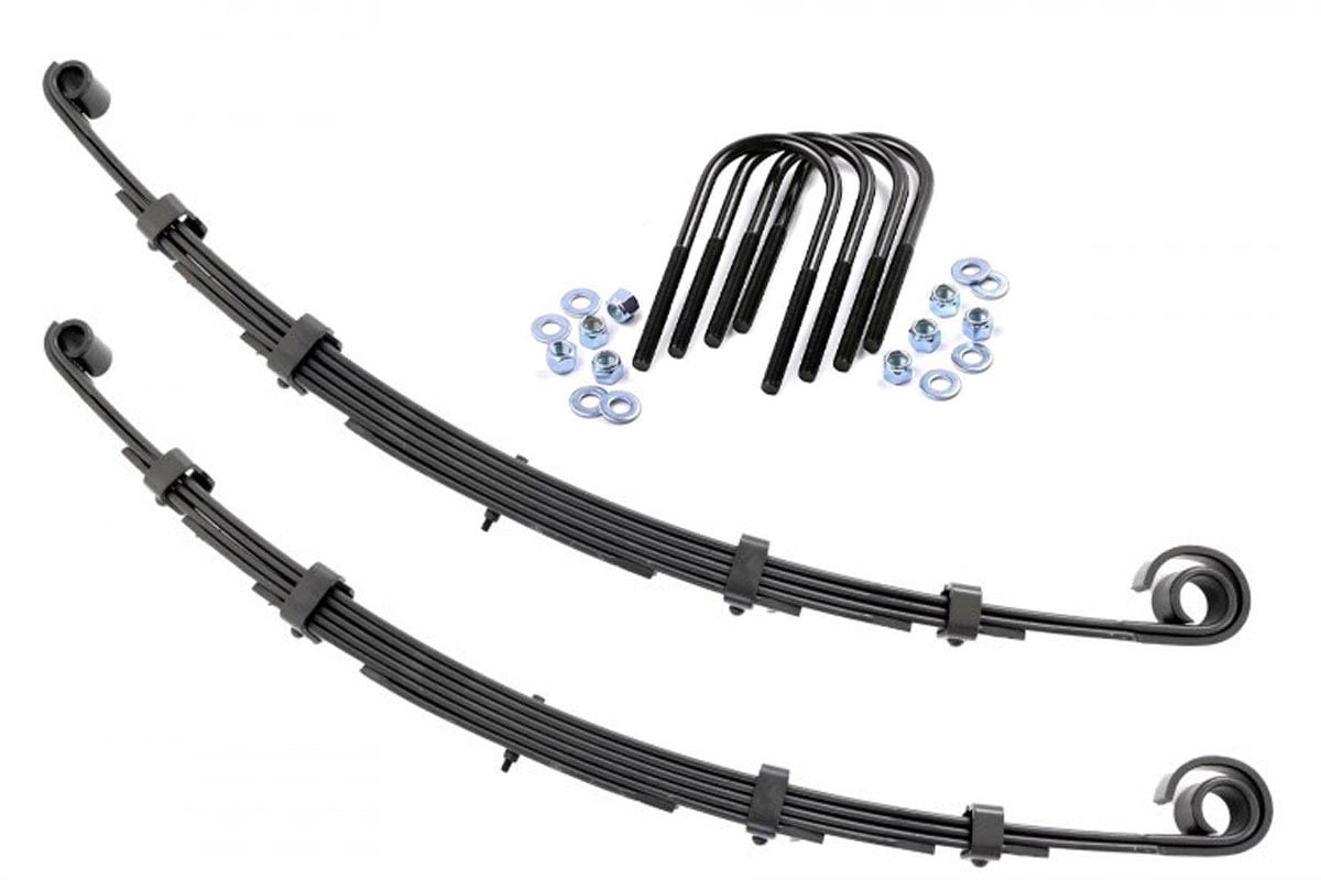 Rough Country Front Leaf Springs 2.5" Lift Pair For Jeep CJ 7 4wd 1976-1986 8007Kit