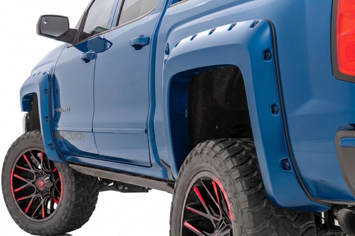 Rough Country Pocket Fender Flares Chevy Silverado 1500 14-18 / 2500HD 15-19