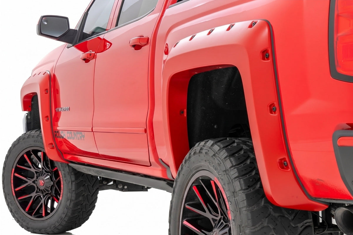 Rough Country Pocket Fender Flares Chevy Silverado 1500 14-18 / 2500HD 15-19