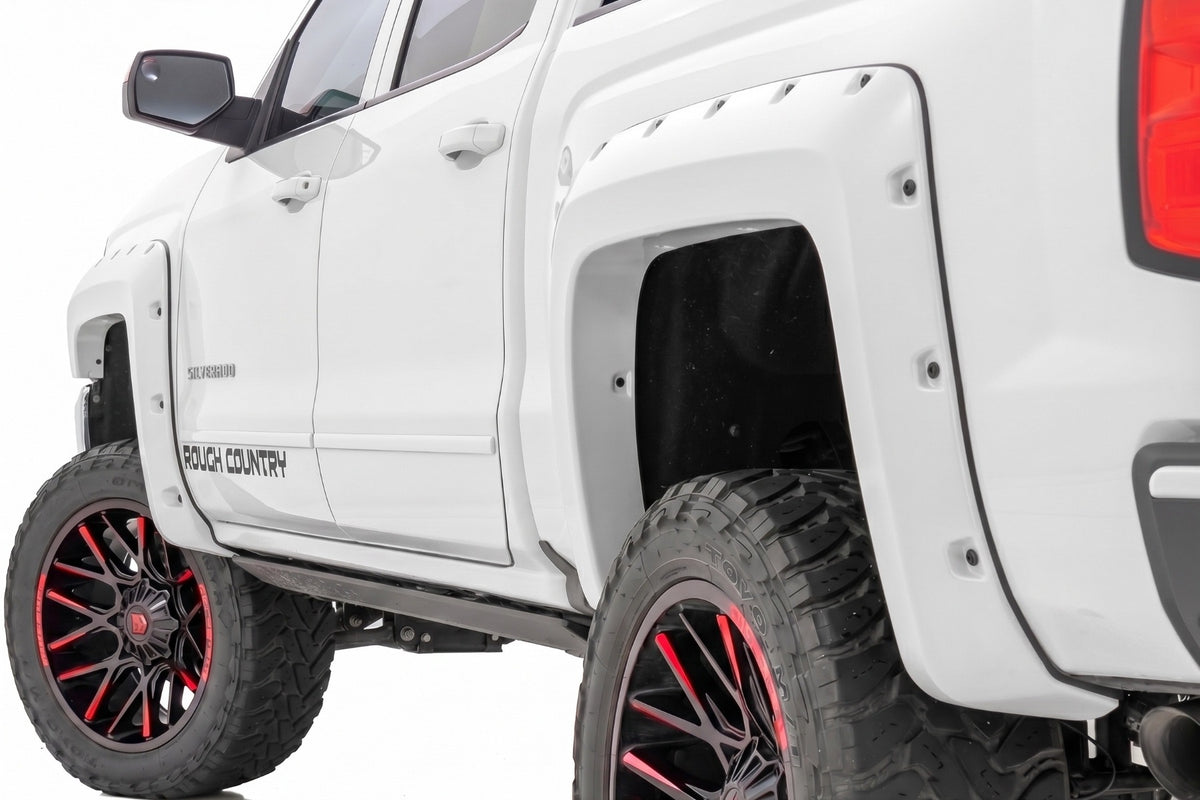 Rough Country Pocket Fender Flares Chevy Silverado 1500 14-18 / 2500HD 15-19