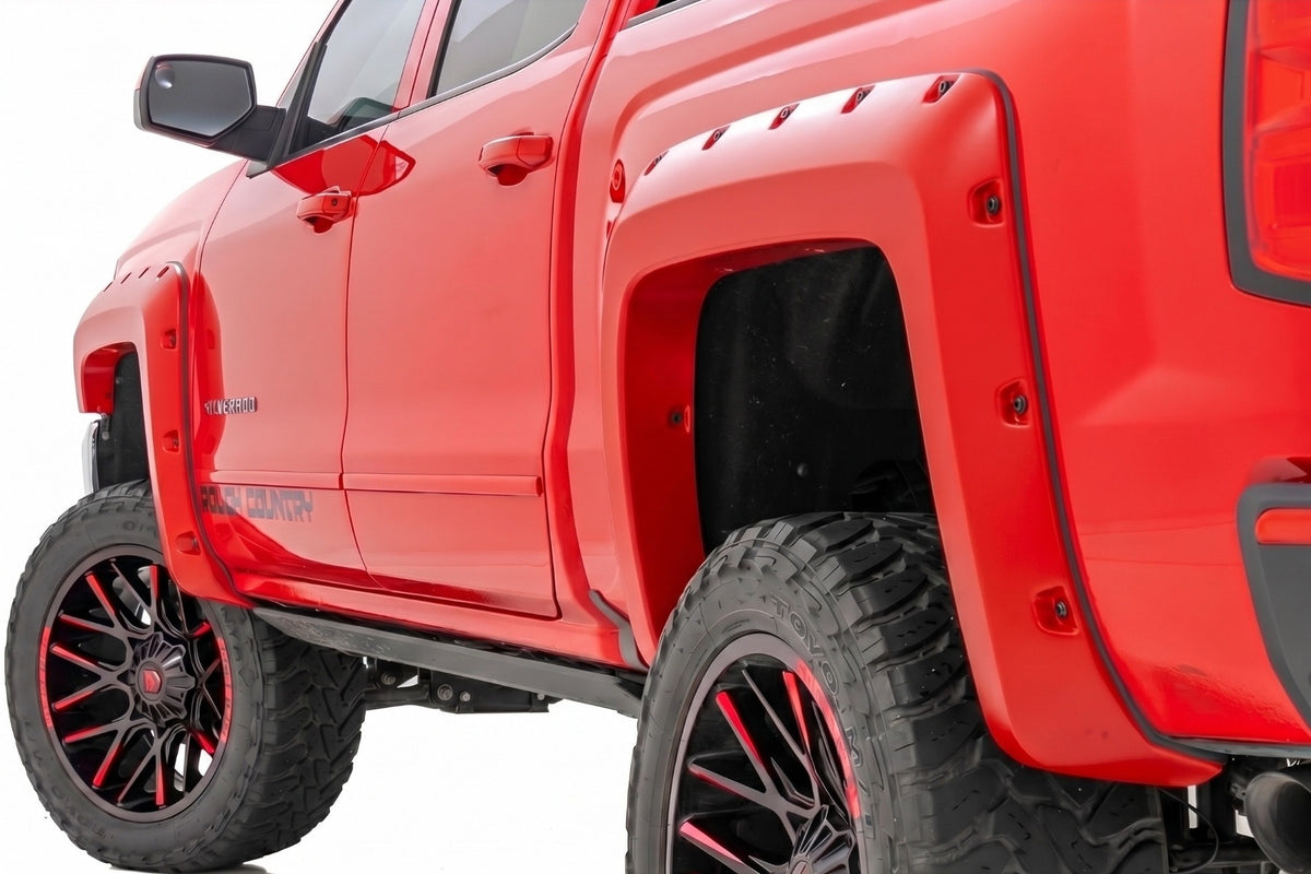 Rough Country Pocket Fender Flares Chevy Silverado 1500 14-18 / 2500HD 15-19