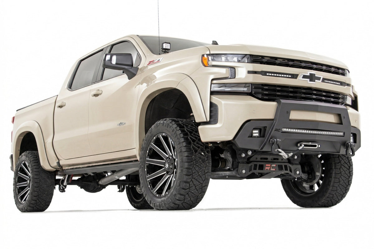 Rough Country SF1 Fender Flares | G42 White Sands | Chevy Silverado 1500 19-26 F-C319201A-G42