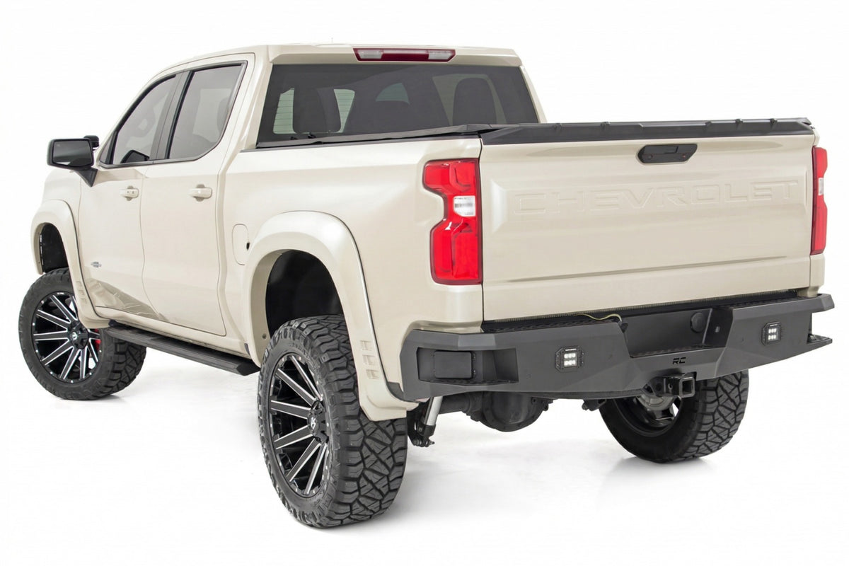 Rough Country SF1 Fender Flares | G42 White Sands | Chevy Silverado 1500 19-26 F-C319201A-G42