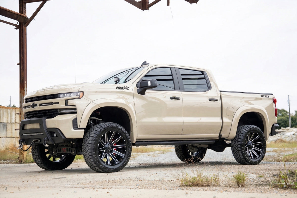 Rough Country SF1 Fender Flares | G42 White Sands | Chevy Silverado 1500 19-26 F-C319201A-G42