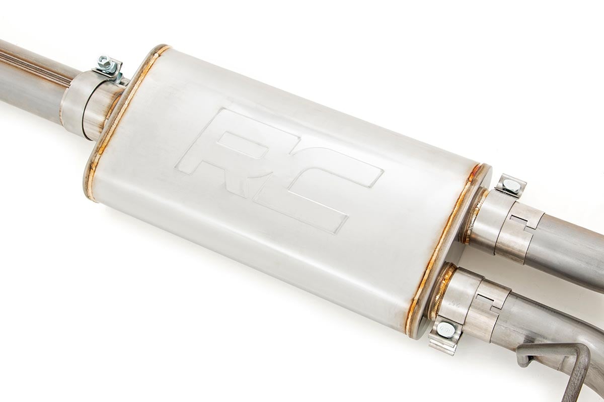 Rough Country Dual Cat-Back Exhaust System w/Black Tips 15-20 F-150 96006