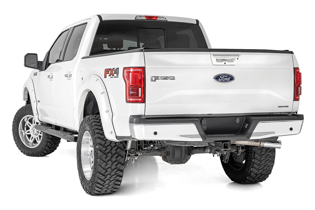 Rough Country Ford Oval Nerf Step Bars 15-20 F-150 SuperCrew Cab 21005