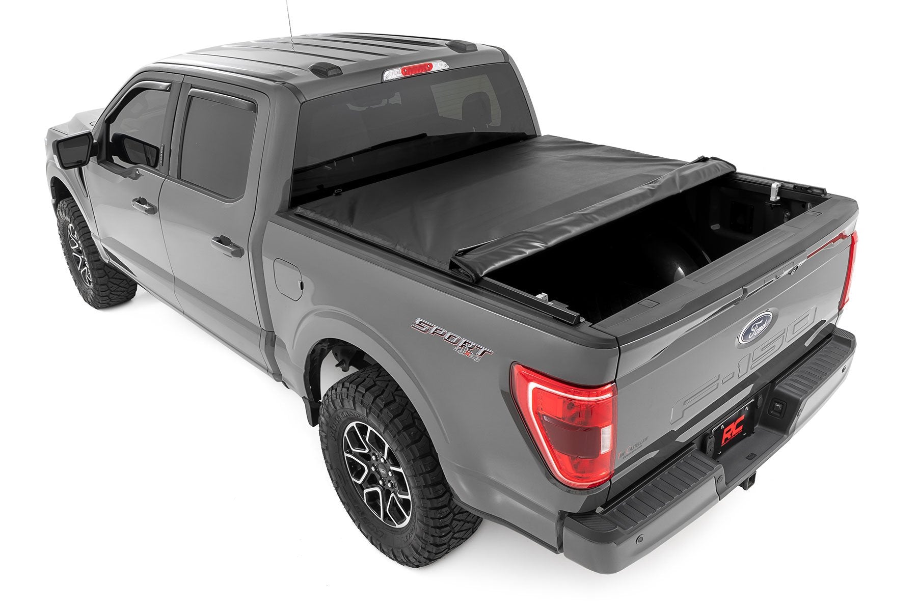 Rough Country Roll Up Bed Cover 5'7" Bed Ford F-150/Lightning/Raptor 15+ 42220550