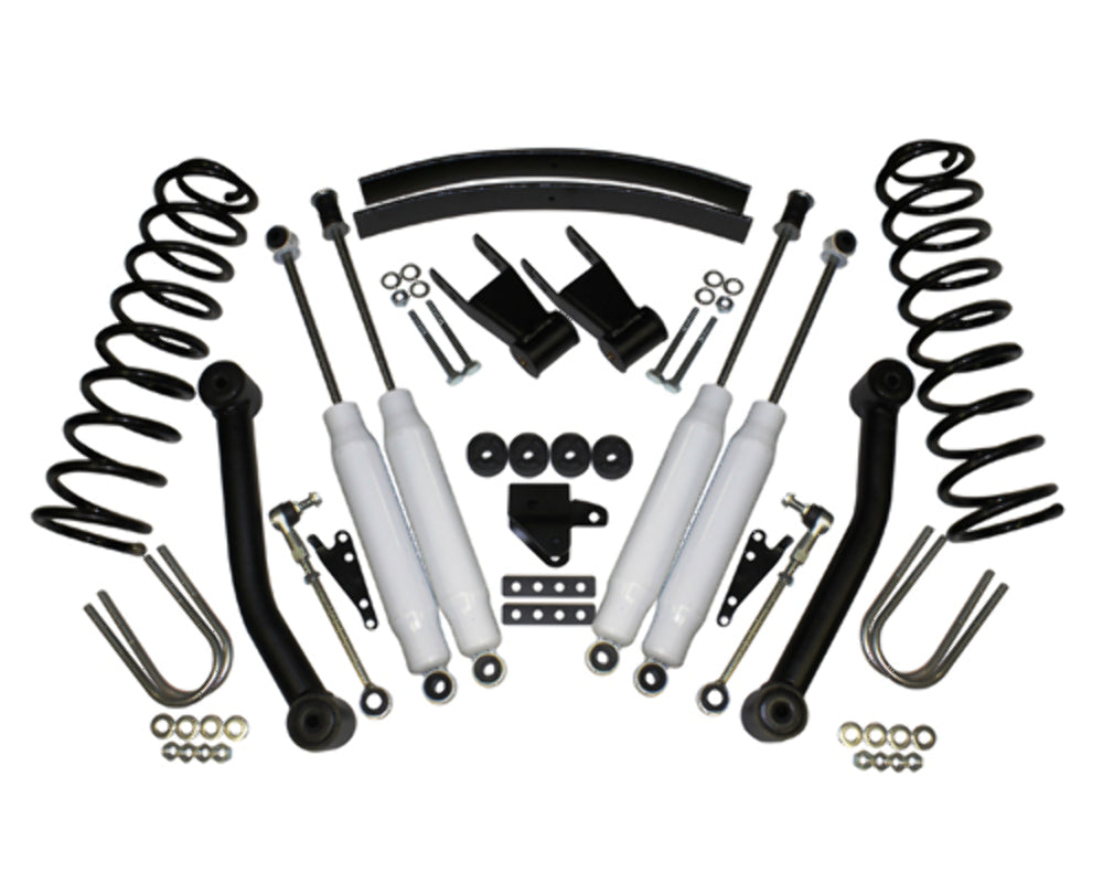 Jeep Cherokee XJ 4" Lift Kit w/ Long AAL 1984 - 2001