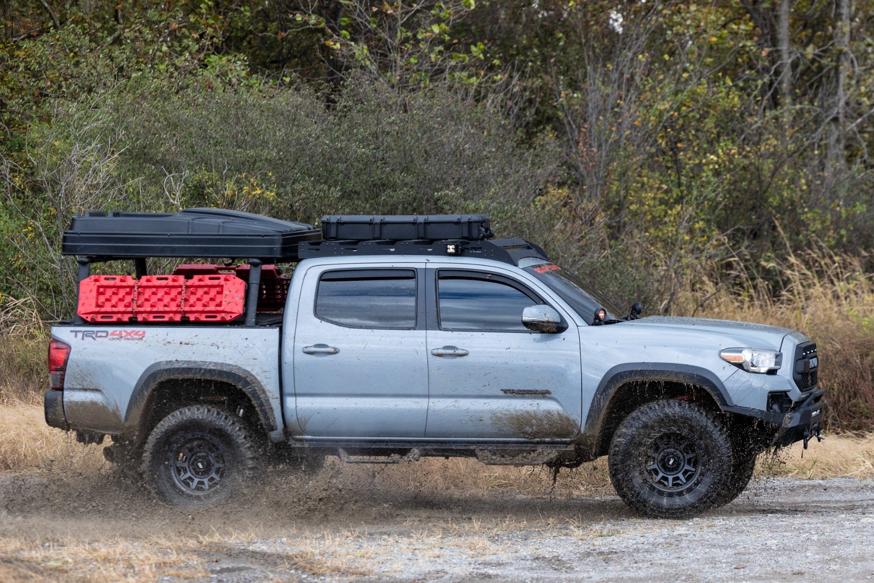 Rough Country LED Light Ditch Mount Black Series 3.5" Amber DRL Tacoma 16-23 71085