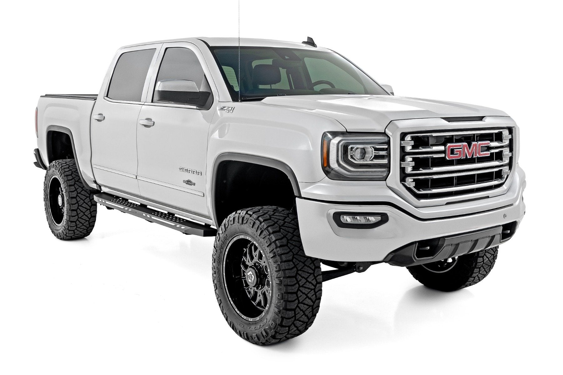Rough Country AC2 Running Boards | Amber/White | Crew Cab | Chevy/GMC 1500 (2007-2018)