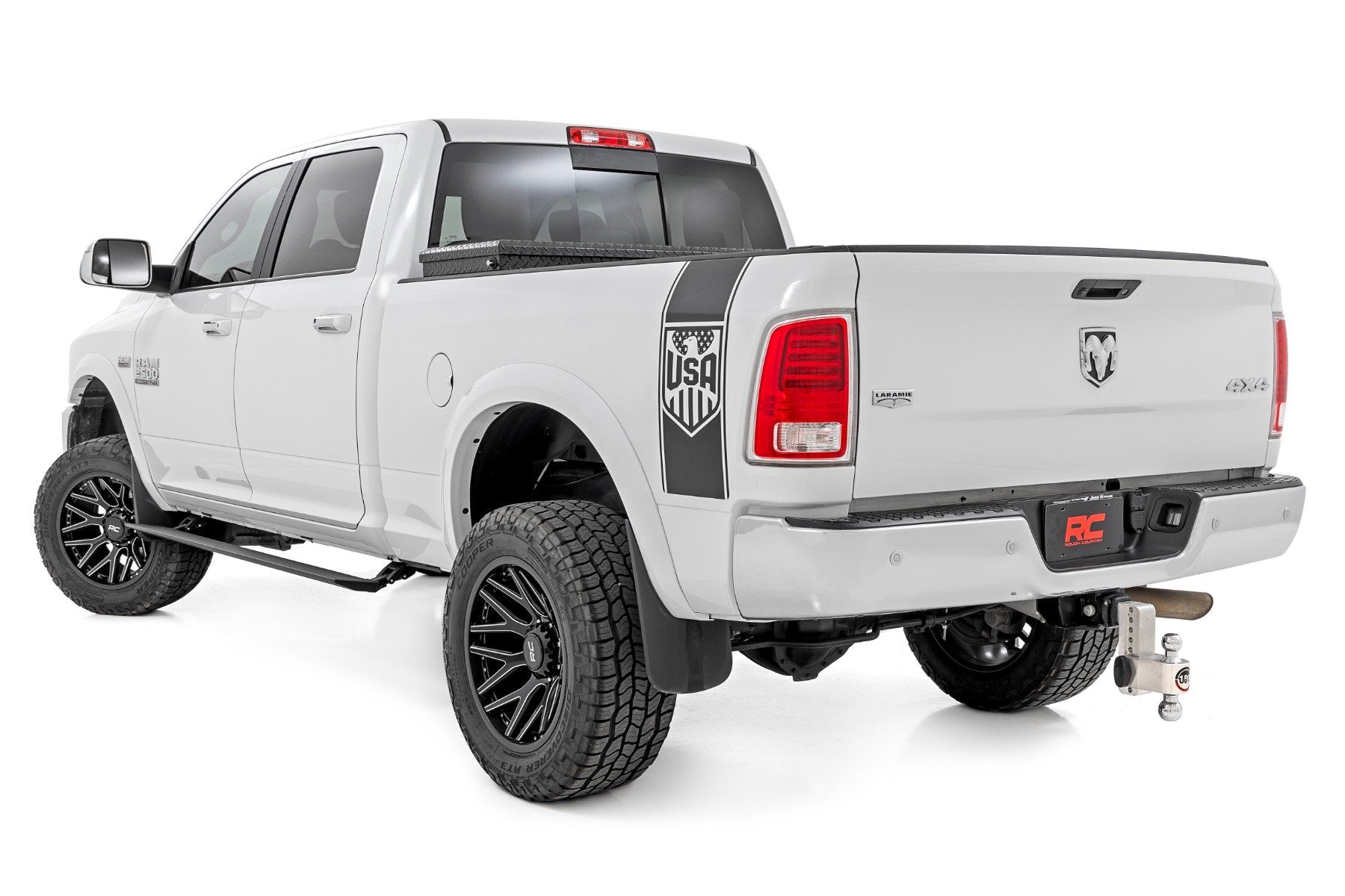 Rough Country Power Running Boards Lighted Crew Cab Ram 2500 3500 2011-2024 PSR9010