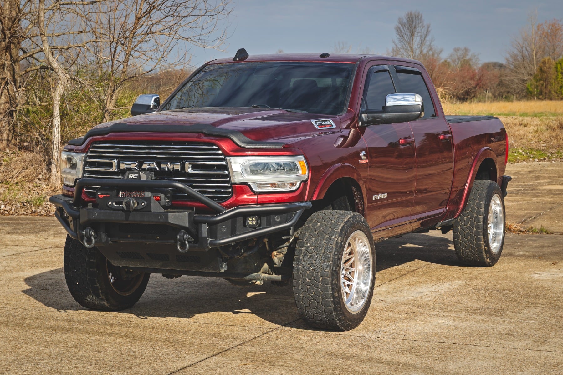 Rough Country Hood Protector Gloss Black for Ram 2500/3500 2WD/4WD 2019-2026 HP20011-RCGB