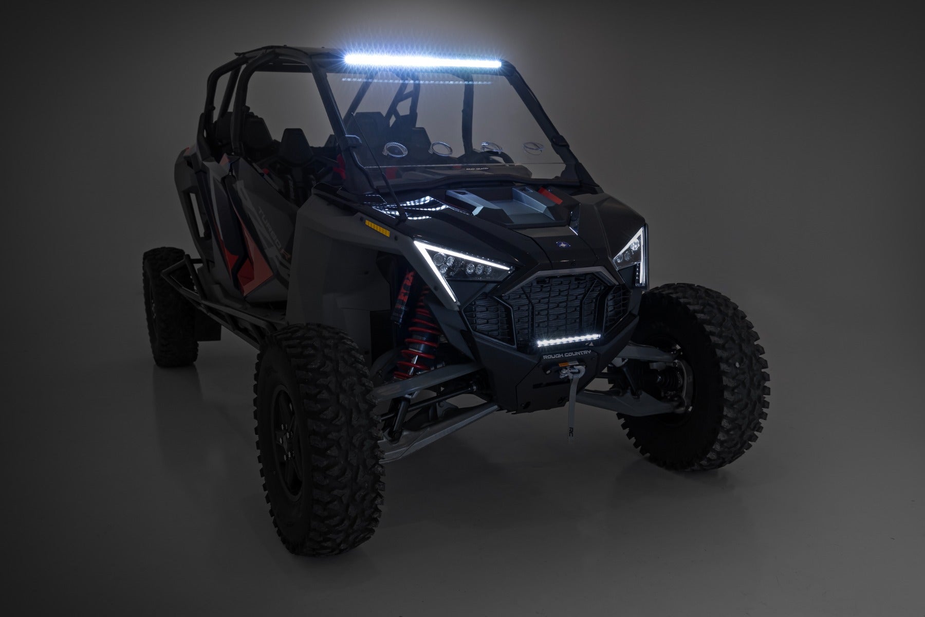 Rough Country 30" Single Row Front Black Series Polaris RZR Turbo R 4WD 93160