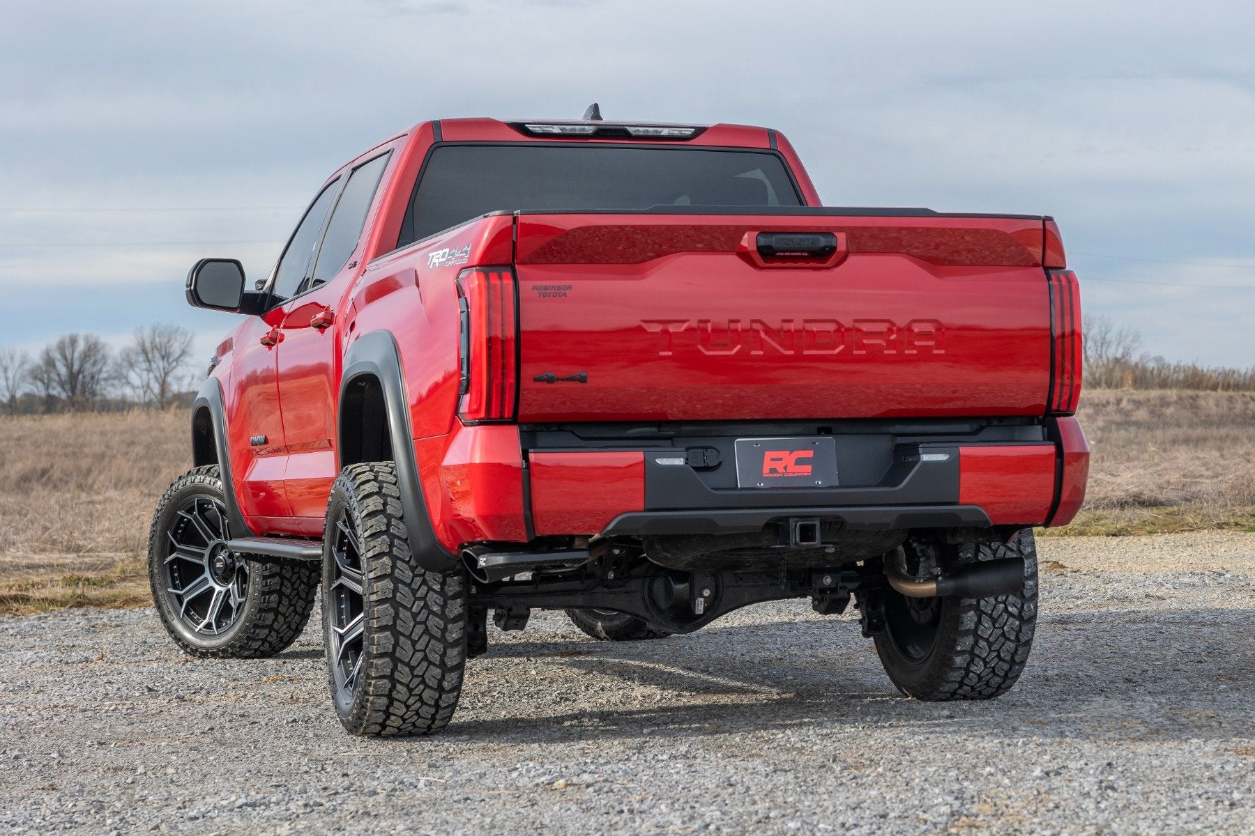 Rough Country OV2 Running Boards Side Step Bars Crew Cab Toyota Tundra 22-24 14006