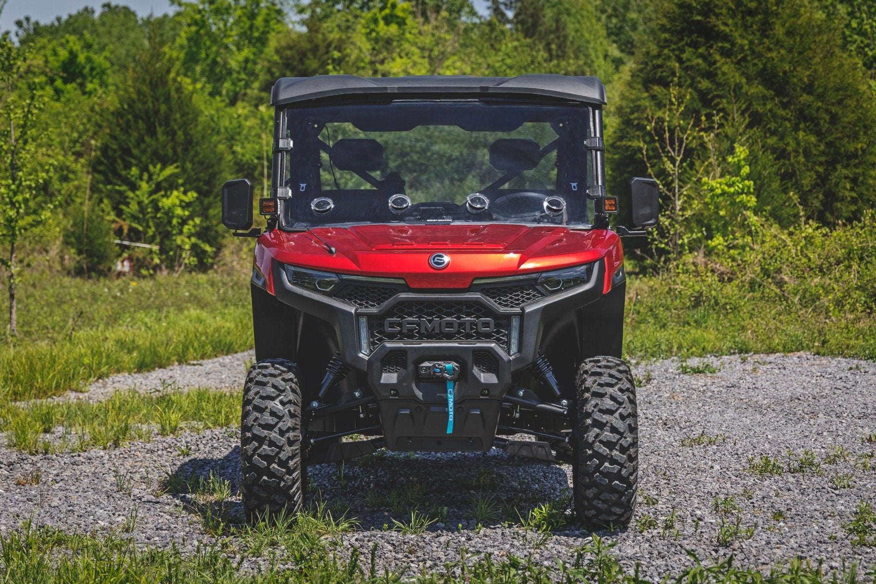 Rough Country Vented Full Windshield | Scratch Resistant | CFMOTO UFORCE U10 Pro