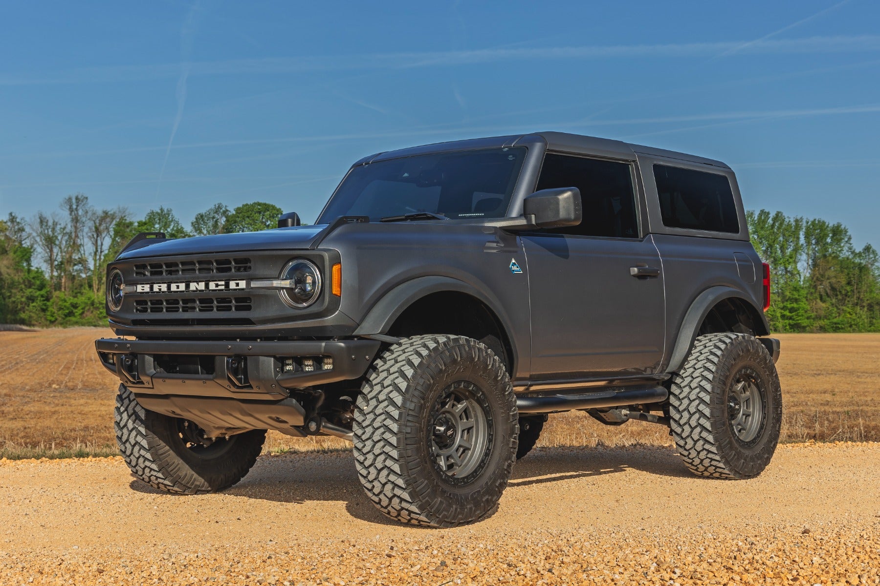 Rough Country Nerf Steps | 3" Tube | 2-Door | for Ford Bronco 4WD (2021-2026) 43004