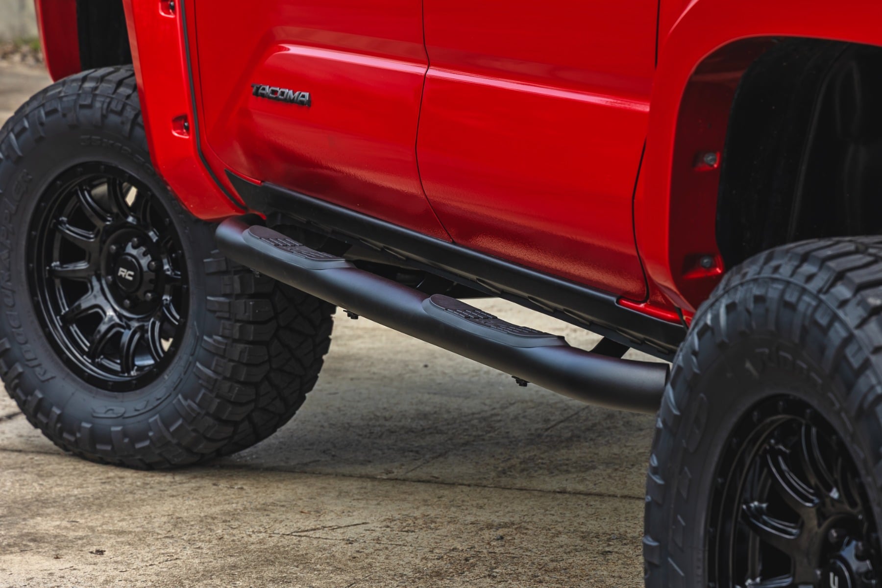 Rough Country Nerf Steps | 3" Tube | Double Cab | for Toyota Tacoma 2024-2026 43001