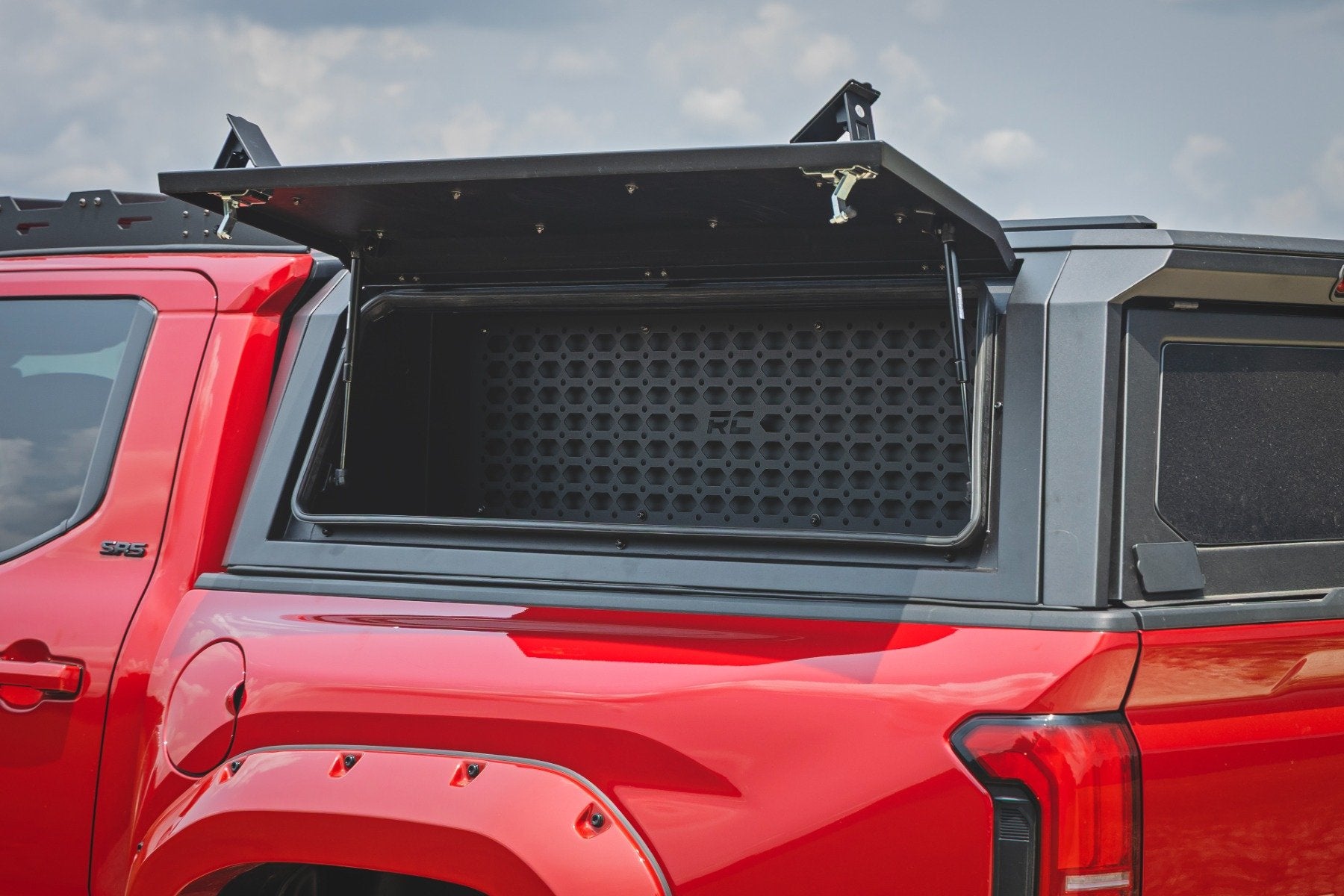 Rough Country Bed Cap Molle Panel Side Storage Bin | Drivers Side | for Toyota Tacoma (16-26)