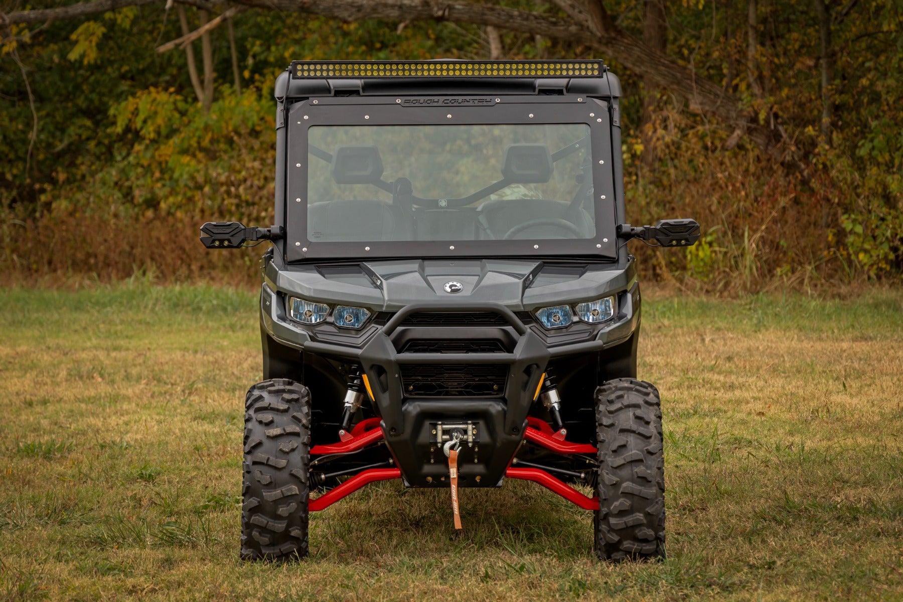 Rough Country Aluminum Arms High Clearance w/ 2" Forward Offset Can-Am Defender 97041RED