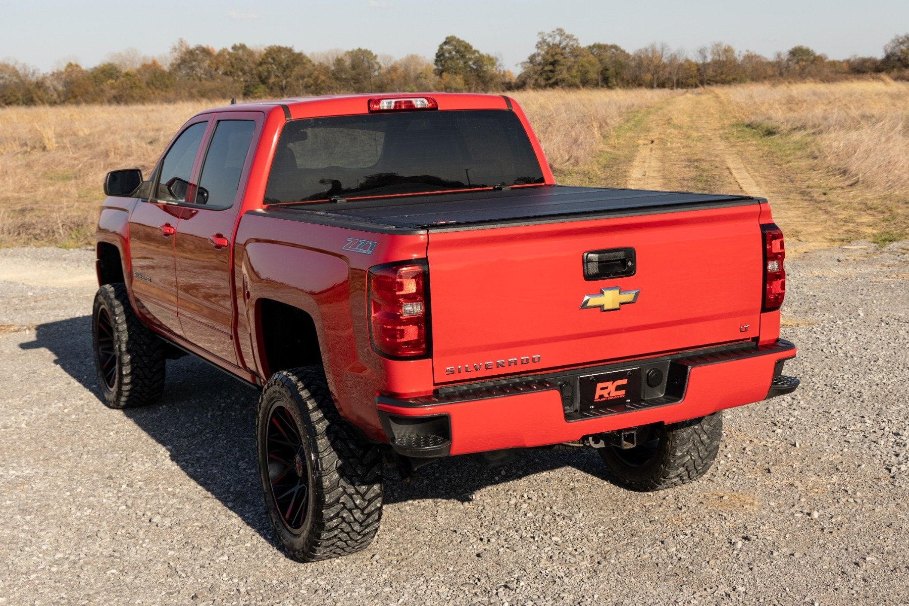 Rough Country Hard Tri-Fold Flip Up Bed Cover 5'9" Bed Chevy/GMC 1500 14-18 49119551