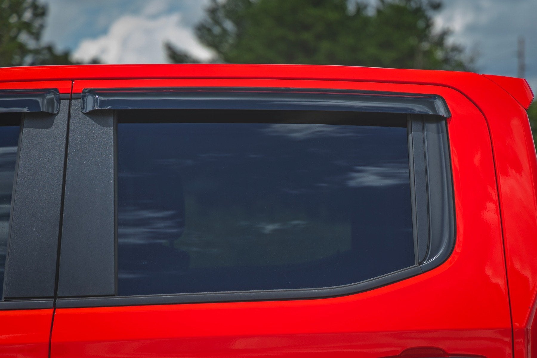 Rough Country Side Window Deflectors | Tape On Rain Guard | Chevy/GMC 1500/2500HD/3500HD (19-26 & Classic)