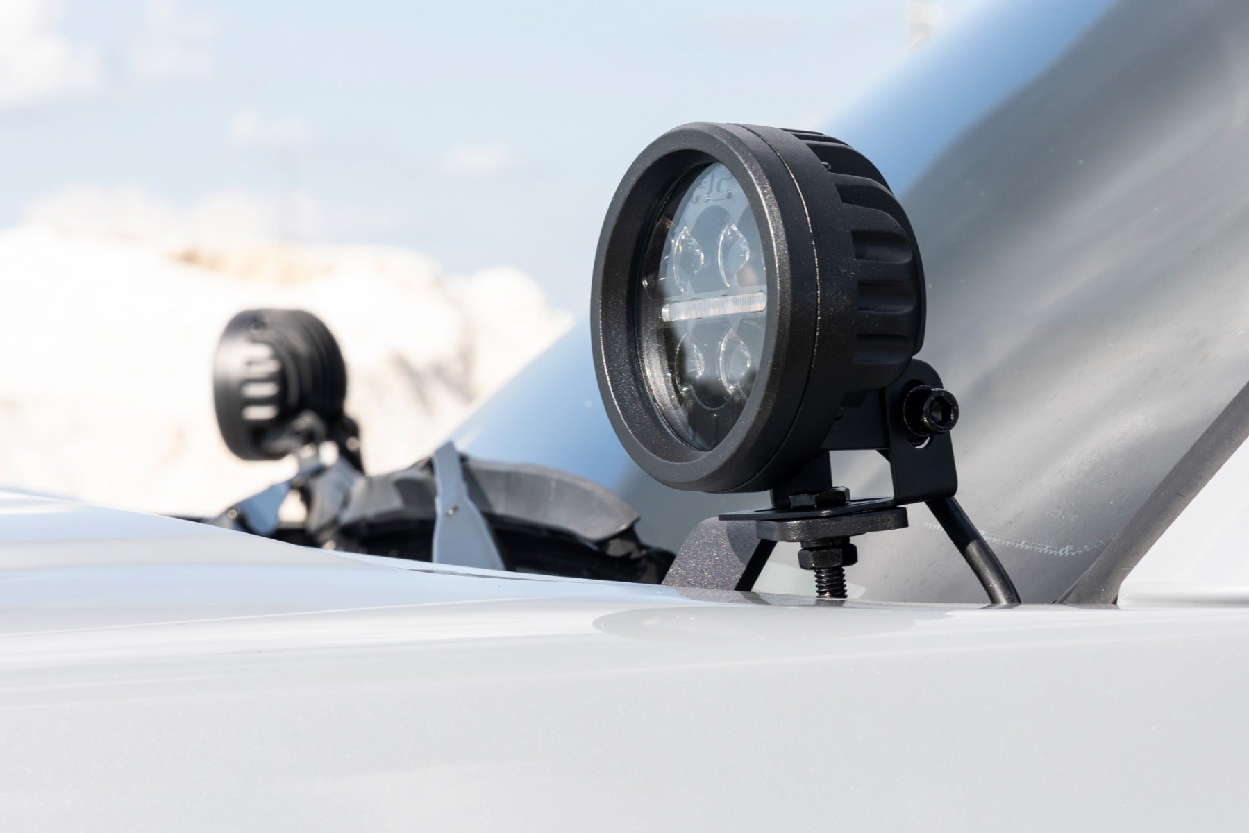 Rough Country LED Light Ditch Mount Black Series 3.5" Amber DRL Tacoma 16-23 71085
