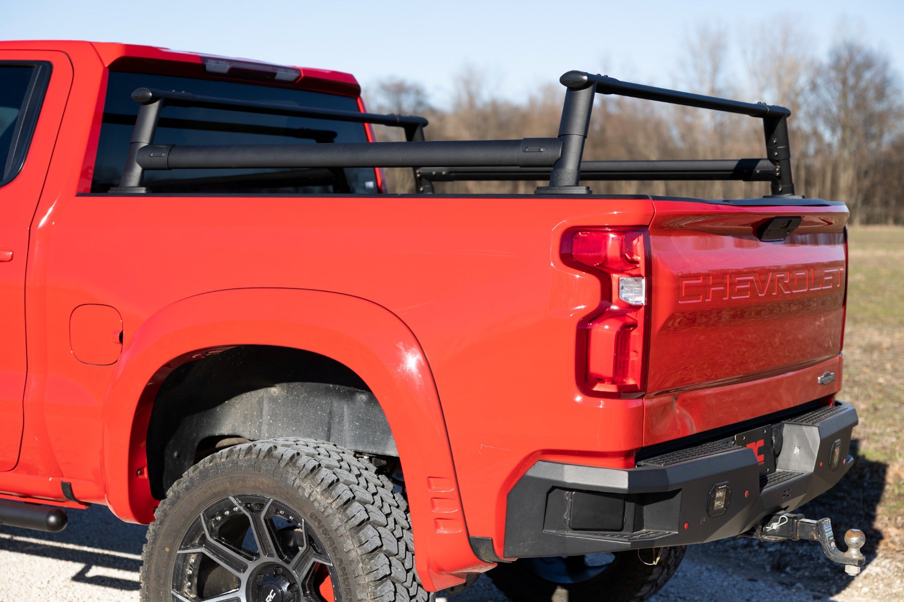 Rough Country Bed Rack Half Rack Aluminum Chevy Silverado 1500 2019-2026 10204