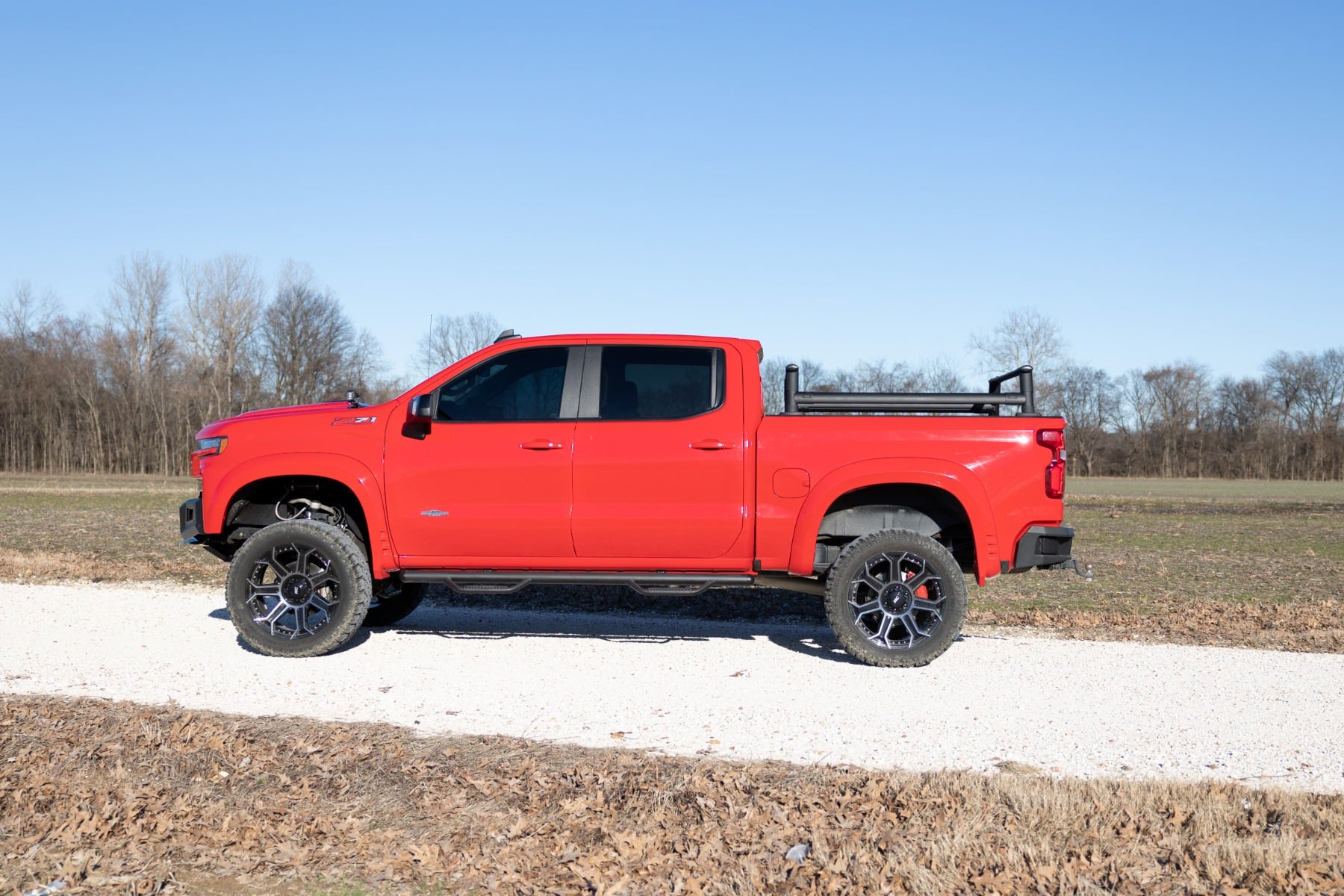 Rough Country Bed Rack Half Rack Aluminum Chevy Silverado 1500 2019-2026 10204