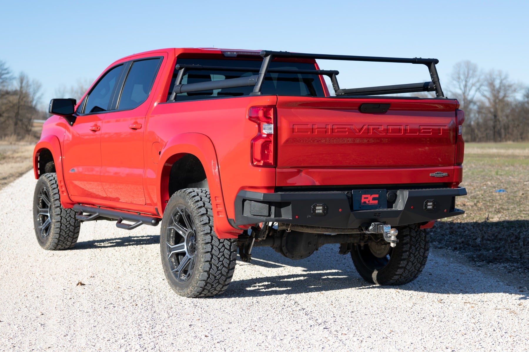 Rough Country Bed Rack Half Rack Aluminum Chevy Silverado 1500 2019-2026 10204