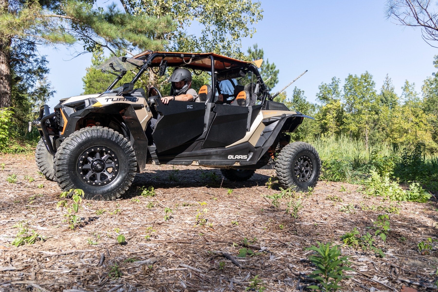 Rough Country Aluminum Lower Half Doors Rear Polaris RZR XP 4 1000 2014-2021 93121