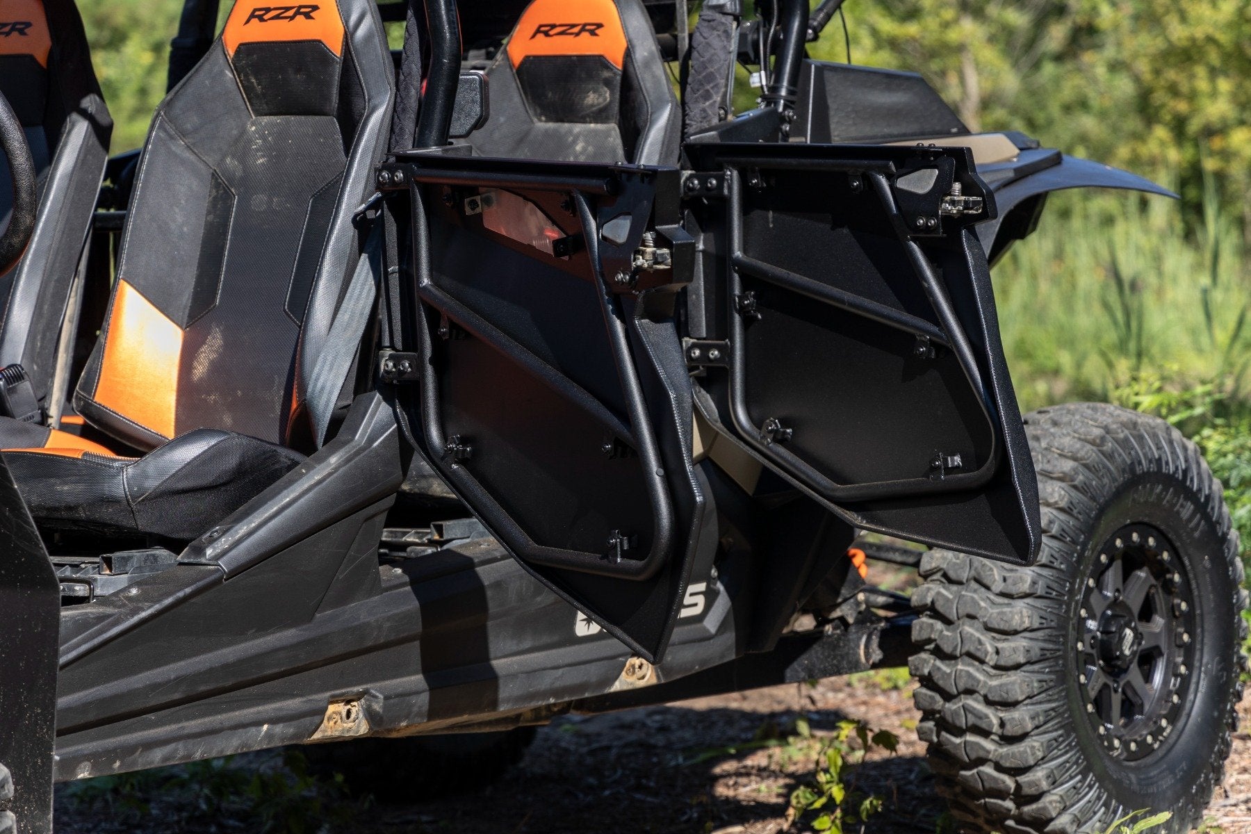 Rough Country Aluminum Lower Half Doors Rear Polaris RZR XP 4 1000 2014-2021 93121