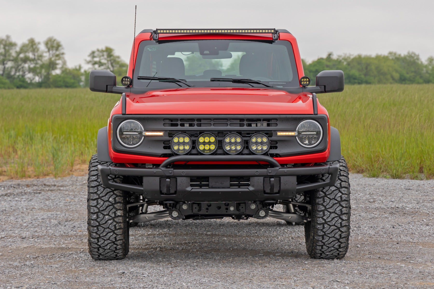Rough Country Light Mount 6.5" LED Quad OE Modular Steel for Ford Bronco 21-25 51137