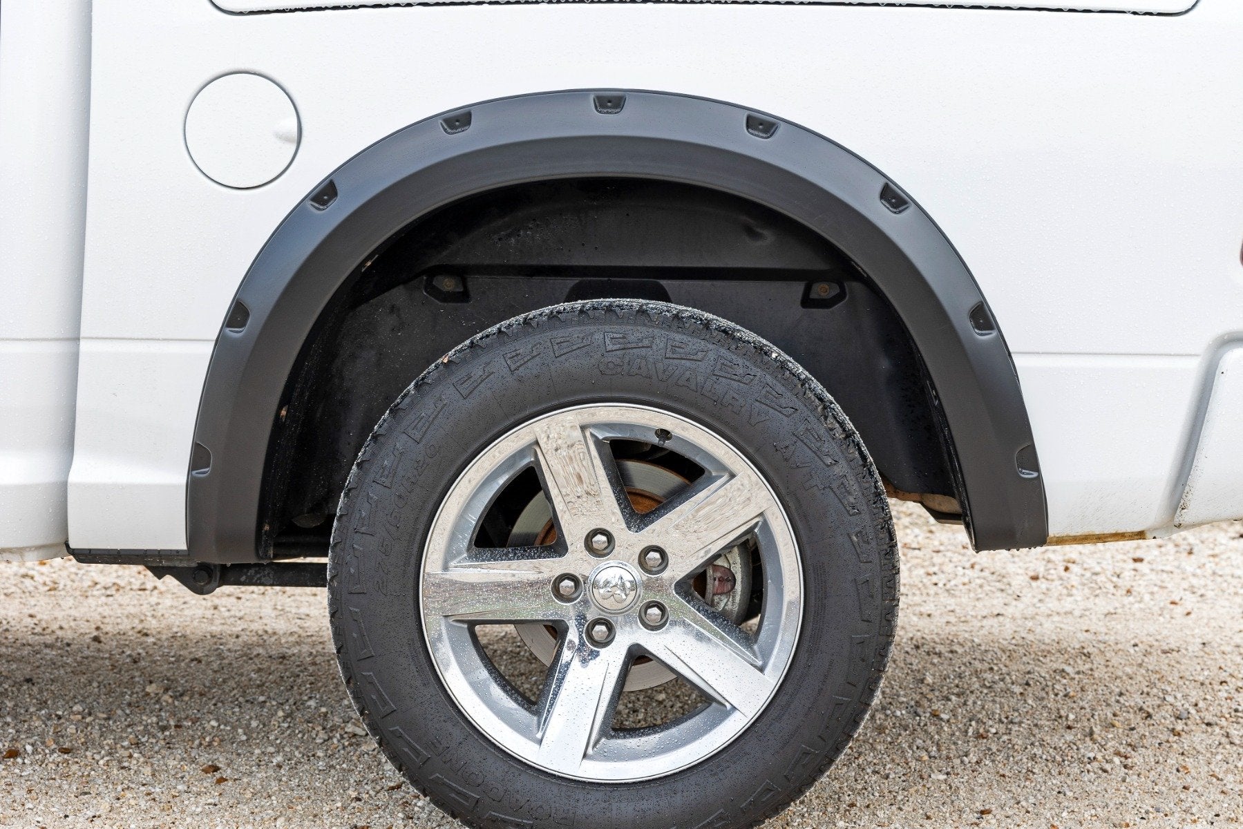 Rough Country Fender Flares Both Bumpers PXR Brilliant Black for Ram 1500 09-18 F-D10911B-PXR