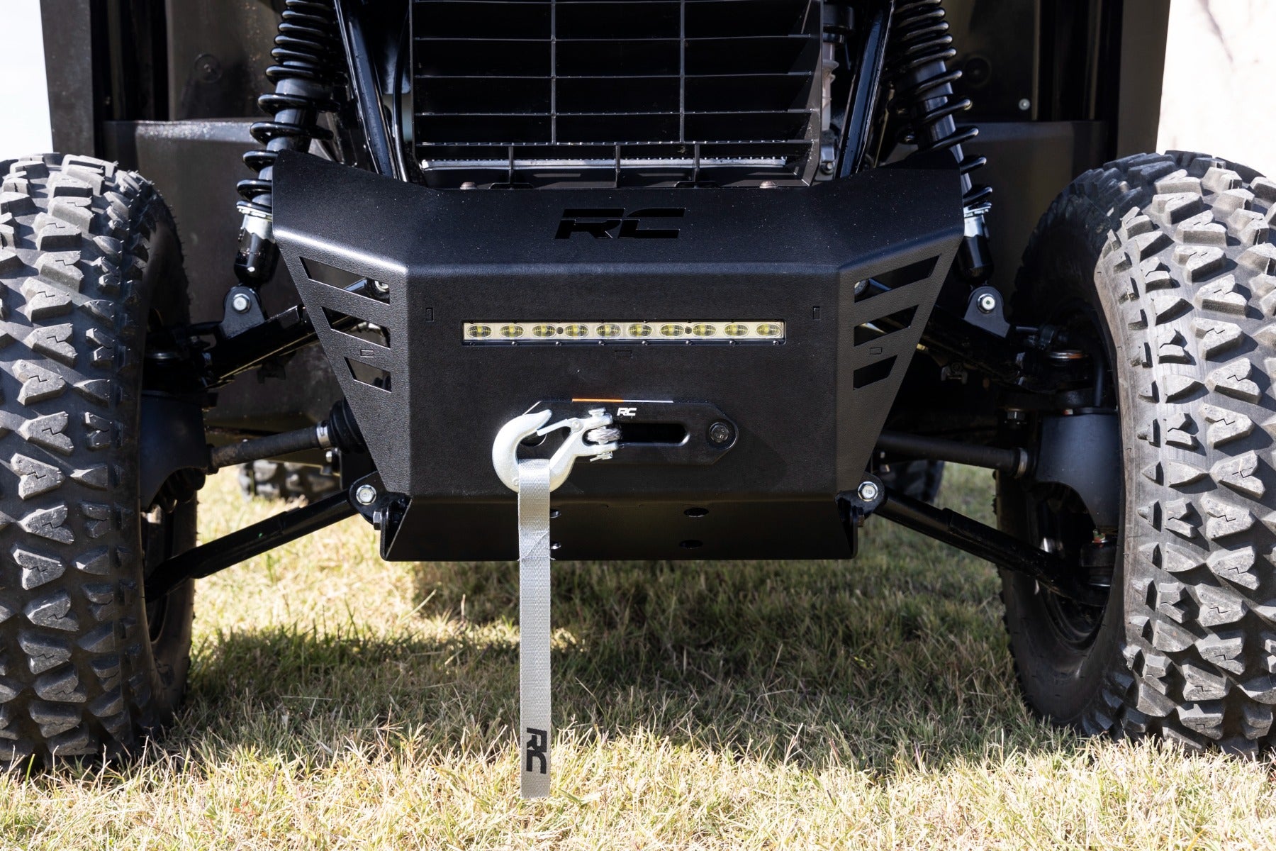 Winch Plate 10" Black Slimline Honda Pioneer 520 92078