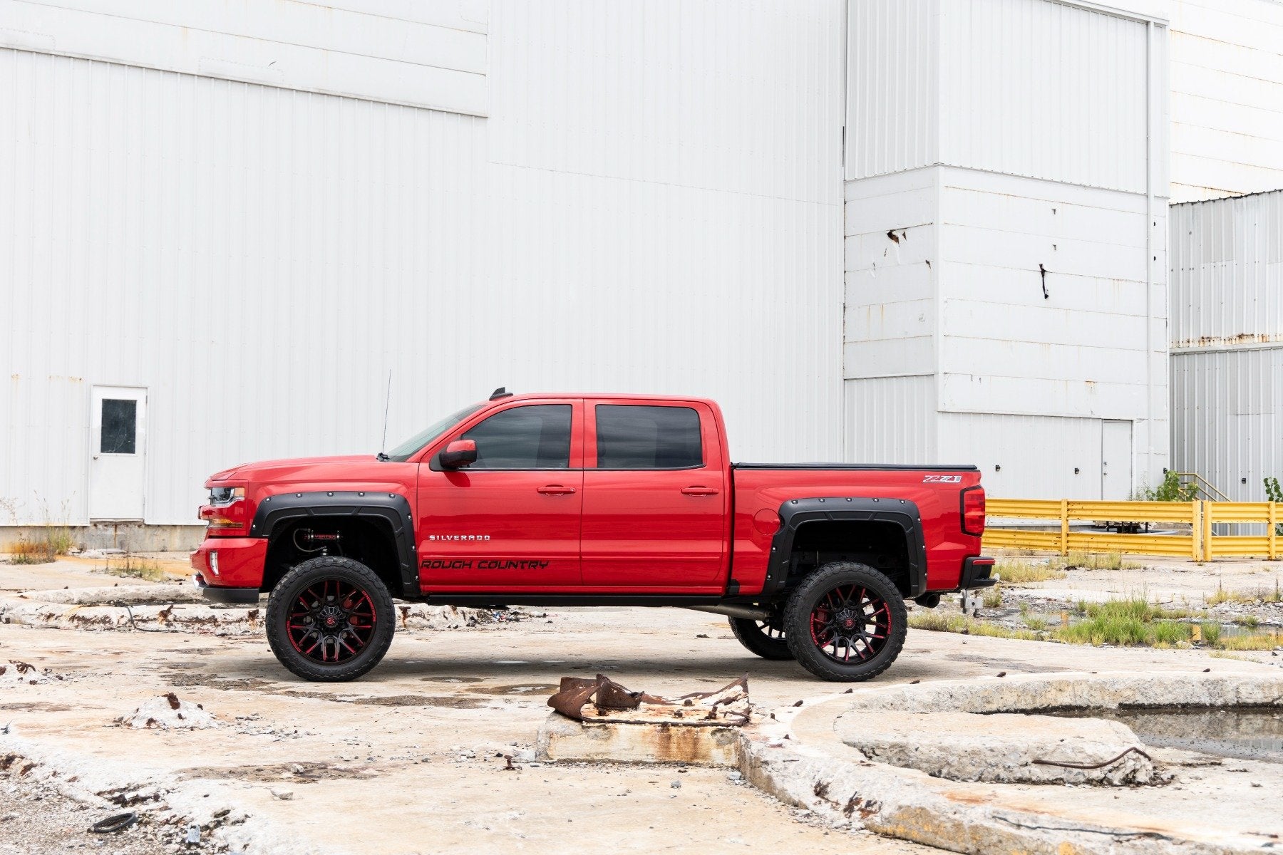 Rough Country Pocket Fender Flare GMC Sierra 1500 19-25 White A-C11612-GAZ