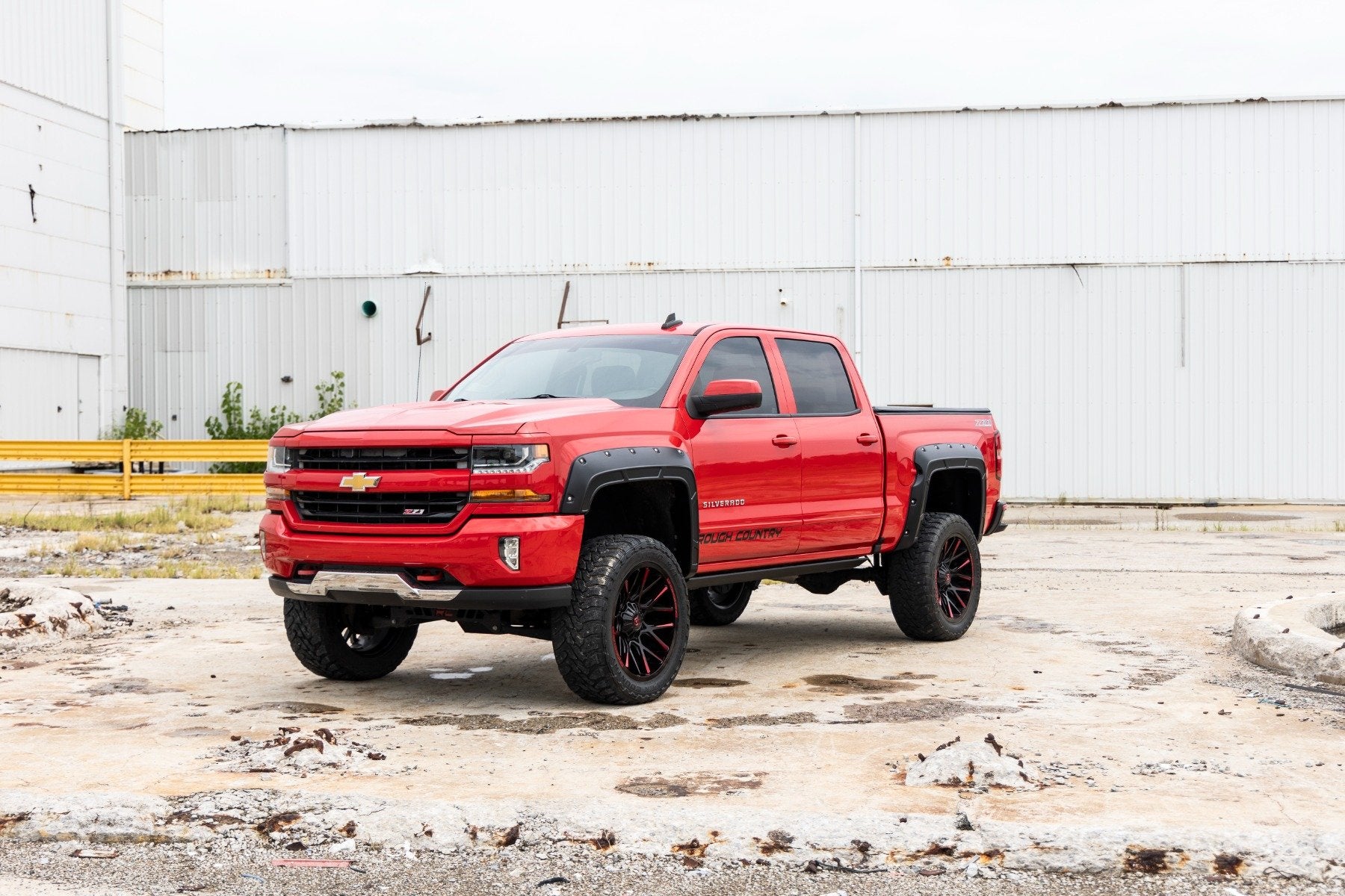 Rough Country Fender Flare Defender 5'9" Bed GB8 Mosaic Black Chevy 1500 14-18 A-C11612-GB8