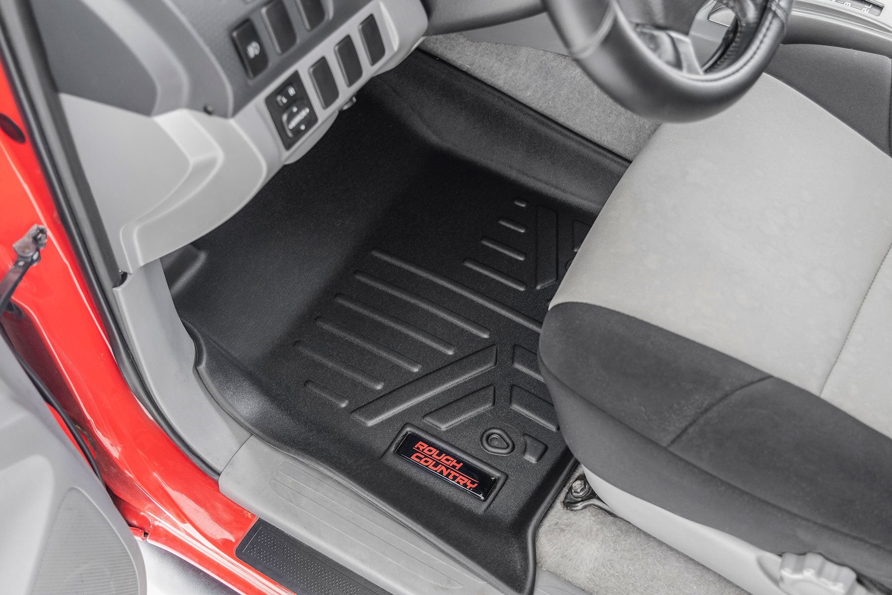 Rough Country Floor Mats Front and Rear for Toyota Tacoma 2WD/4wd 2005-2011 M-75113